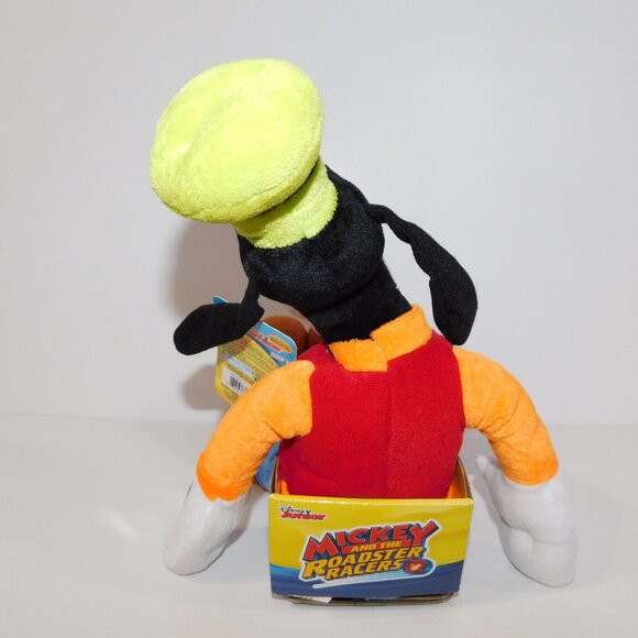 Disney Jr Mickey Mouse and the Roadster Racers 18" Goofy Plush Stuffed Doll New - Picture 3 of 5